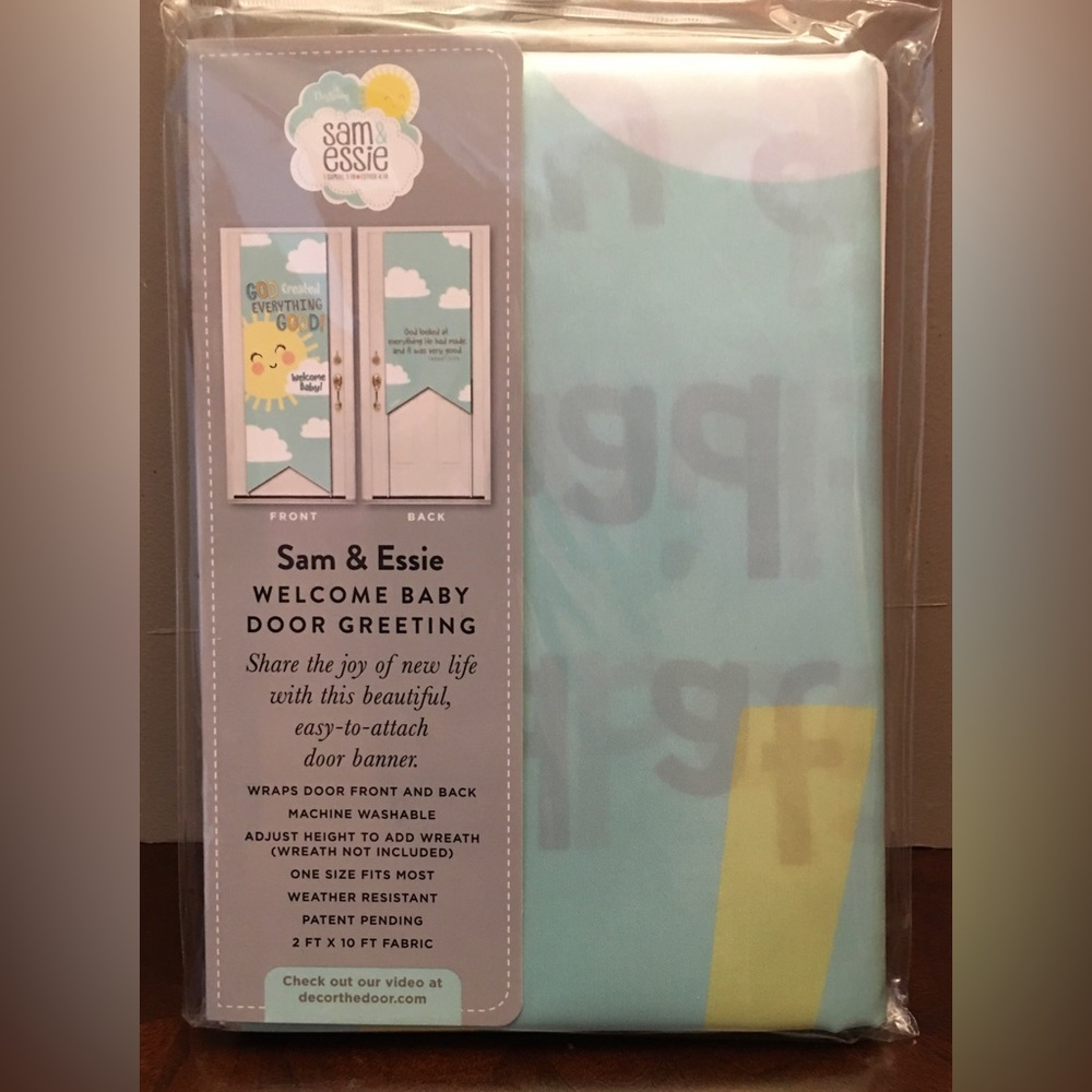 🖐️ Reusable Door Wrap - Welcome Baby
